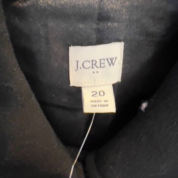 J.Crew Womens $298 Wool Blend Lady Coat Black Size 20 AT107 - Picture 7 of 8